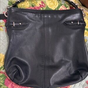 Coach Black Leather Women's Bag